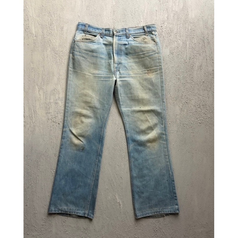 Vintage Levis 517 Jeans 36x30 Blue 1980s Orange Tab Bootcut USA